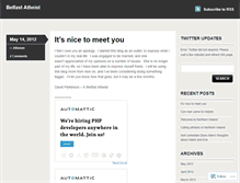 Tablet Screenshot of belfastatheist.wordpress.com