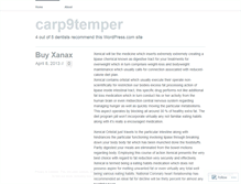 Tablet Screenshot of carp9temper.wordpress.com