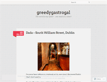 Tablet Screenshot of greedygastrogal.wordpress.com