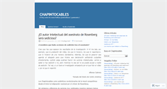 Desktop Screenshot of chapintocables.wordpress.com