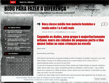 Tablet Screenshot of fazeradiferenca.wordpress.com