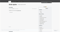 Desktop Screenshot of hellospider.wordpress.com