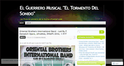Desktop Screenshot of elguerreromusicaleltormentodelsonido.wordpress.com
