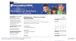 Desktop Screenshot of earlychildhoodnews.wordpress.com
