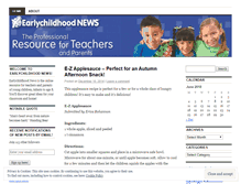Tablet Screenshot of earlychildhoodnews.wordpress.com