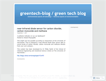 Tablet Screenshot of greentechblog.wordpress.com