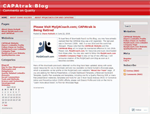 Tablet Screenshot of capatrak.wordpress.com