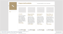 Desktop Screenshot of bhagavansathyasaibaba.wordpress.com