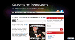 Desktop Screenshot of computingforpsychologists.wordpress.com