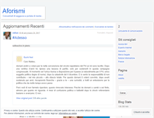 Tablet Screenshot of aforismi.wordpress.com