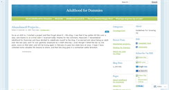 Desktop Screenshot of adulthoodfordummies.wordpress.com