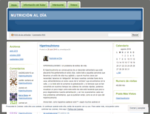 Tablet Screenshot of nutricionaldia.wordpress.com