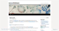 Desktop Screenshot of nacuvofetidewex.wordpress.com