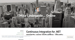 Desktop Screenshot of mlindegarde.wordpress.com
