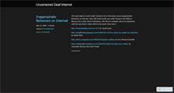 Desktop Screenshot of deafuncensored.wordpress.com