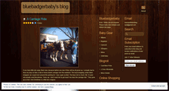Desktop Screenshot of bluebadgerbaby.wordpress.com