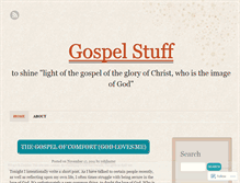 Tablet Screenshot of gospelstuff.wordpress.com