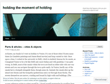 Tablet Screenshot of objecthandling.wordpress.com