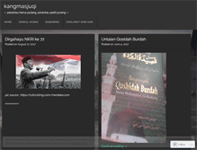 Tablet Screenshot of kangmasjuqi.wordpress.com