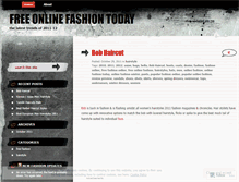 Tablet Screenshot of freeonlinefashiontoday.wordpress.com