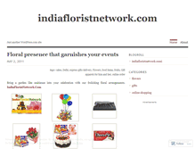 Tablet Screenshot of indiaflorist.wordpress.com