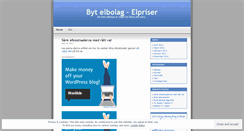 Desktop Screenshot of elpriser.wordpress.com