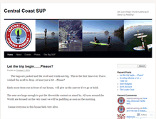 Tablet Screenshot of centralcoastsup.wordpress.com