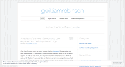 Desktop Screenshot of gwilliamrobinson.wordpress.com