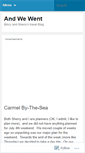 Mobile Screenshot of andwewent.wordpress.com