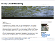 Tablet Screenshot of healthycrueltyfreeliving.wordpress.com