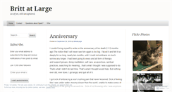 Desktop Screenshot of brittatlarge.wordpress.com