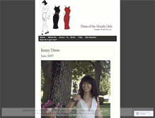 Tablet Screenshot of dressofthemonth.wordpress.com