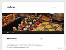 Tablet Screenshot of michelsu.wordpress.com