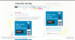 Desktop Screenshot of myhairmyway.wordpress.com