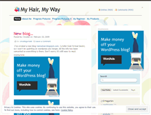 Tablet Screenshot of myhairmyway.wordpress.com