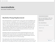 Tablet Screenshot of neuroinstitute.wordpress.com