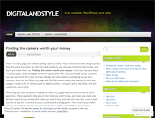 Tablet Screenshot of digitalandstyle.wordpress.com