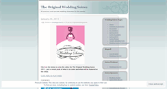 Desktop Screenshot of originalweddingsoiree.wordpress.com