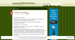 Desktop Screenshot of iraccontidellornitorinco.wordpress.com