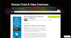 Desktop Screenshot of denguefeversymptoms.wordpress.com