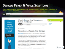 Tablet Screenshot of denguefeversymptoms.wordpress.com