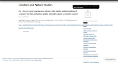 Desktop Screenshot of naturenotebook.wordpress.com