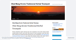 Desktop Screenshot of obatmaagkronisajiherbal.wordpress.com