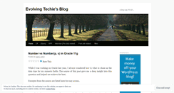 Desktop Screenshot of evolvingtechie.wordpress.com