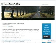 Tablet Screenshot of evolvingtechie.wordpress.com