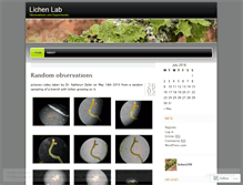 Tablet Screenshot of lichen340.wordpress.com