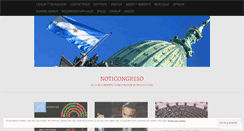 Desktop Screenshot of noticongreso.wordpress.com