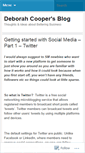 Mobile Screenshot of deborahcooper.wordpress.com
