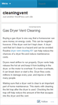 Mobile Screenshot of cleaningvent.wordpress.com