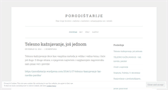 Desktop Screenshot of porodistarije.wordpress.com